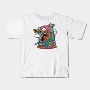 Tripping Shark Kids T-Shirt